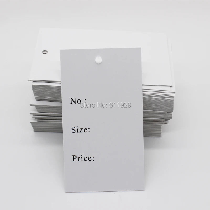 Free Shipping Stock Clothing Price Hang Tag/Garment Size Tag/Clothing Printed Label/Custom Clothing Paper Hang Tag 200 Pcs a Lot