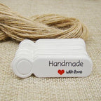 5*1.3cm cute shape kraft paper blank price label tag 100pcs +100pcs hemp string for production price tag description