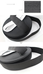 5Meter 15/20/25/30/35/40/50/60MM Elastic Band Sewing Clothing Accessories Nylon Elastic Rubber Band Garment Sewing Black White