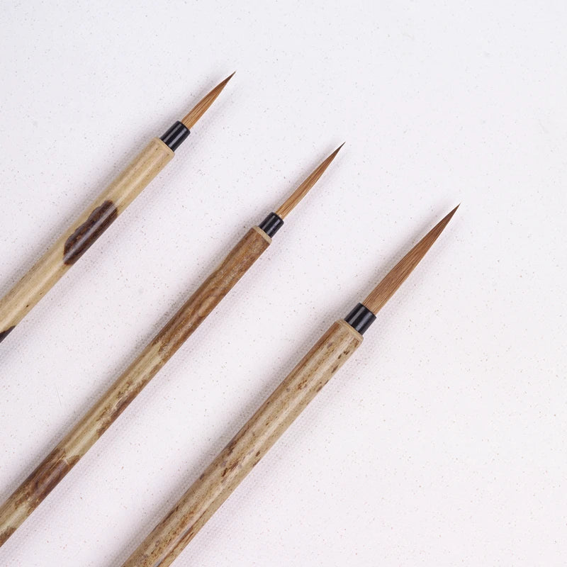 ArtSecret High Quality 3PC/Set BK-02 Art Calligraphy Watercolor Brushes Kolinsky Hair Bamboo Handle Chinese Painting Supplies