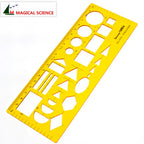 plastic Network Technology Template drawing design ruler for students Flexible Web graphic design tools JSH4374