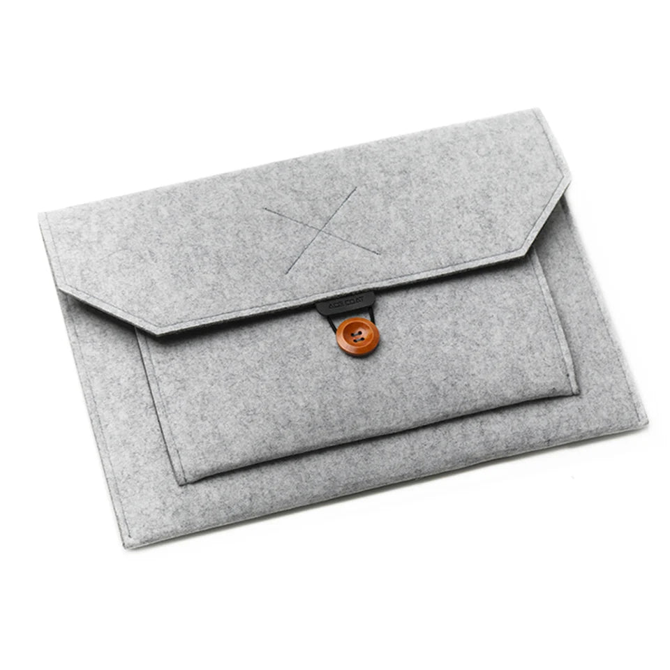 11.6/13/14/15"Laptop Sleeve Felt Ultralight Notebook Tablet Pad Case Multi-pocket Pouch Bag Briefcases for Apple Macbook/ Asus