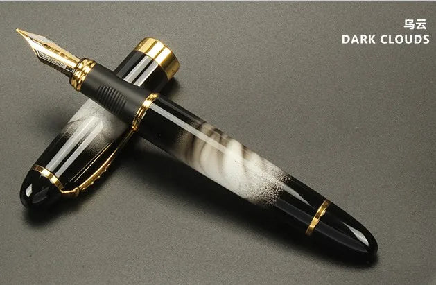 Jinhao X450 Classics Thick Body 1.0mm Bend Nib Calligraphy Pen High Quality Metal Fountain Pen Luxury Ink Gift Pens for Writing