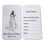Free Shipping Custom Clothes Paper Hang Tag, Price Tag, Clothing Tag
