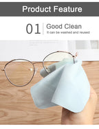 5/10 Pcs High Quality Chamois Glasses Cleaner  Microfiber Glasses Cleaning Cloth For Lens Phone Screen Cleaning Wipes