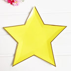 8Pcs Star Paper Plates Party Decoration Disposable Tableware for Dinner Cakes Birthday Wedding Party Supplies