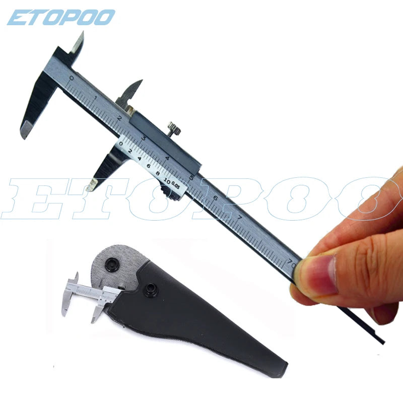 Mini Vernier Caliper Hardened Metric Machinist 0-70mm 0-100mm 0-150mm 0-200mm Stainless Steel Guage Portable Measuring Tool