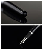 Jinhao X750 Classic Style Silver Clip Metal Fountain Pen 0.5 mm Nib Steel Ink Pens for Gift Office Supplies School Supplies