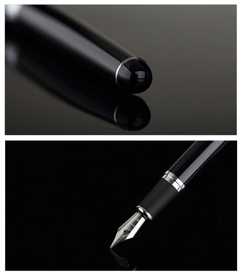 Jinhao X750 Classic Style Silver Clip Metal Fountain Pen 0.5 mm Nib Steel Ink Pens for Gift Office Supplies School Supplies