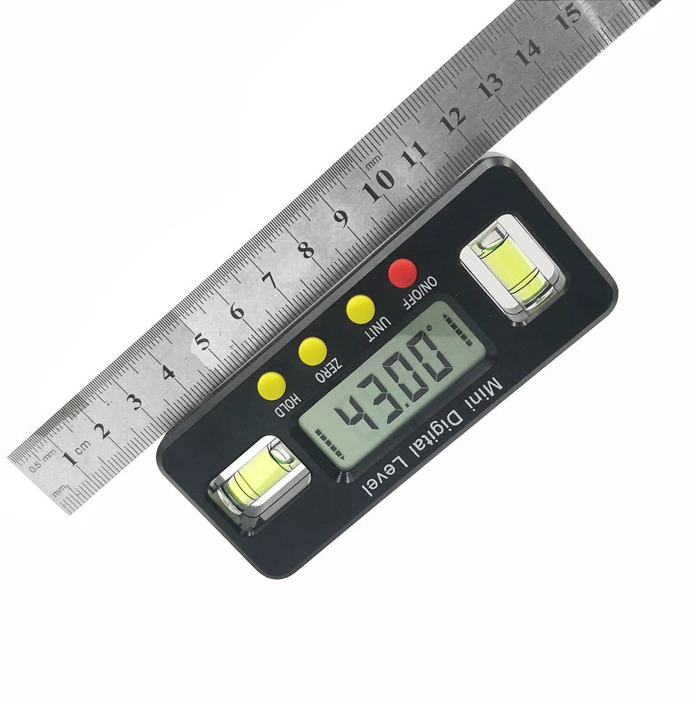 150mm 100mm 360 deg mini digital protractor Angle Finder inclinometer electronic level with magnetic bottom angle measuring tool