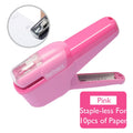 Japan KOKUYO Harinacs Staple-Free Stapler Large Creative Staple-less Manual Stapler Office Stationery Safe Easy Use