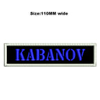 Custom Embroidered Name Patch 110MM Wide Biker Motorcycle Badge Tag Vest Personalized