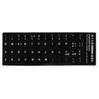 Keyboard Skin Fashion Keyboard Key Sticker Label Many Language Russian Arabic Spanish German French for 10-17 Inch Laptop