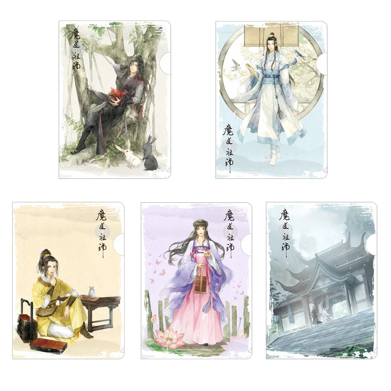 New Grandmaster Of Demonic Cultivation A4 Folder Wei Wuxian, Lan Wangji Comic Characters Paper Folder Cosplay Gift