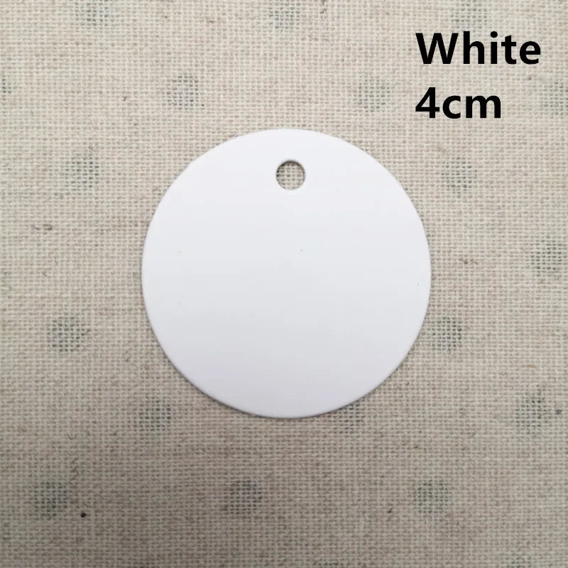 100pcs Kraft Multiple Sizes Paper Tags Round Luggage Note Wedding Invitations Cards Blank Gift Price Hang Tag Christmas Decor