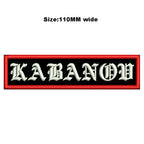 Custom Embroidered Name Patch 110MM Wide Biker Motorcycle Badge Tag Vest Personalized