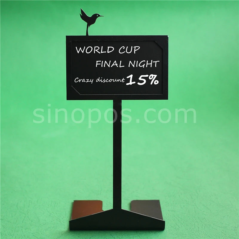 Erasable Black Tags 9cm, bakery snack shop restaurant cafe buffet cake bread food price card blank heavy paper tags label ticket
