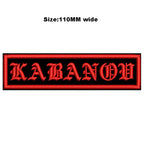 Custom Embroidered Name Patch 110MM Wide Biker Motorcycle Badge Tag Vest Personalized