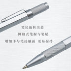WANCHER Ballpoint Pen Original Hexagon Brass Metal Rotary Black 0.5mm Refill Replaceable W1558 Office School Stationery