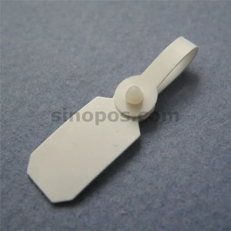 Jewelry Price Tag White PVC Snap Lock, gift packaging label plastic DIY vinyl button fastener bracelet earrings handy ring tags