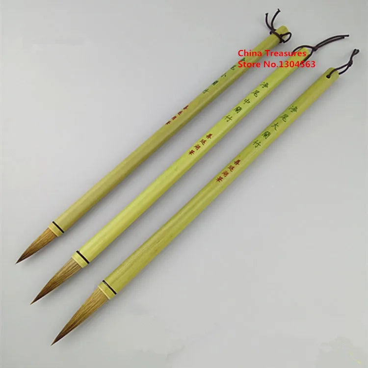 3pcs/lot,Chinese Painting Brush Calligraphy Writing Brush Weasel Hair Lan hua/zhu zi Painting Xing kai writing