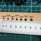 QJH Leather Hole Punch Removable Round Belt Punch Hole Screw Punch Leather Tools 2.0/2.5/3.0/3.5/4.0/4.5/5.0mm