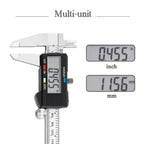 ESPLB Stainless Steel Caliper Electronic LCD Digital Vernier Scale Caliper 6 inch 6'' 150mm Measuring Tool Calipers