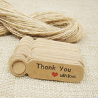 5*1.3cm cute shape kraft paper blank price label tag 100pcs +100pcs hemp string for production price tag description