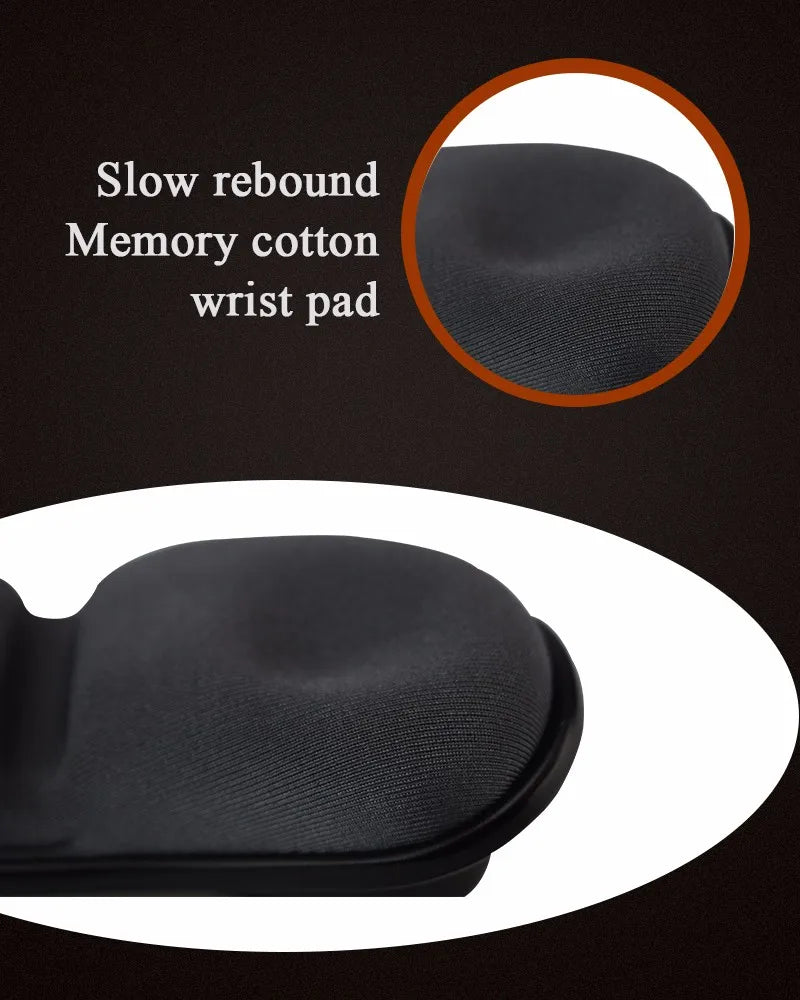 Anti-skid Memory Foam Mouse Pad Mousepad Support Wrist Rest Mat Ergonomic Office Healthy Mouse Pad for Computer Laptop Desktop