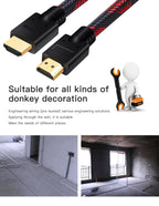 Shuliancable HDMI Cable 2.0 4K 60Hz Cable 1m 2m 3m 5m 10m 15m 20m Splitter Switcher HD TV Laptop PS4 Computer Xbox