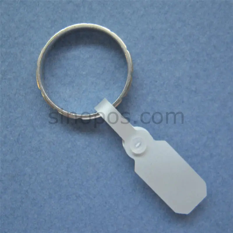 Jewelry Price Tag White PVC Snap Lock, gift packaging label plastic DIY vinyl button fastener bracelet earrings handy ring tags