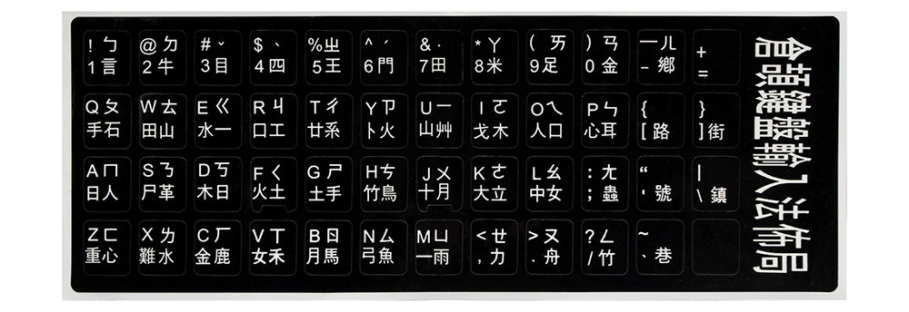 Keyboard Skin Fashion Keyboard Key Sticker Label Many Language Russian Arabic Spanish German French for 10-17 Inch Laptop
