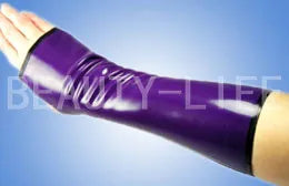 Latex Gloves middle length to elbow Finger less cosplay  accessory for fashion Bare finger gloves