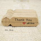 5*1.3cm cute shape kraft paper blank price label tag 100pcs +100pcs hemp string for production price tag description