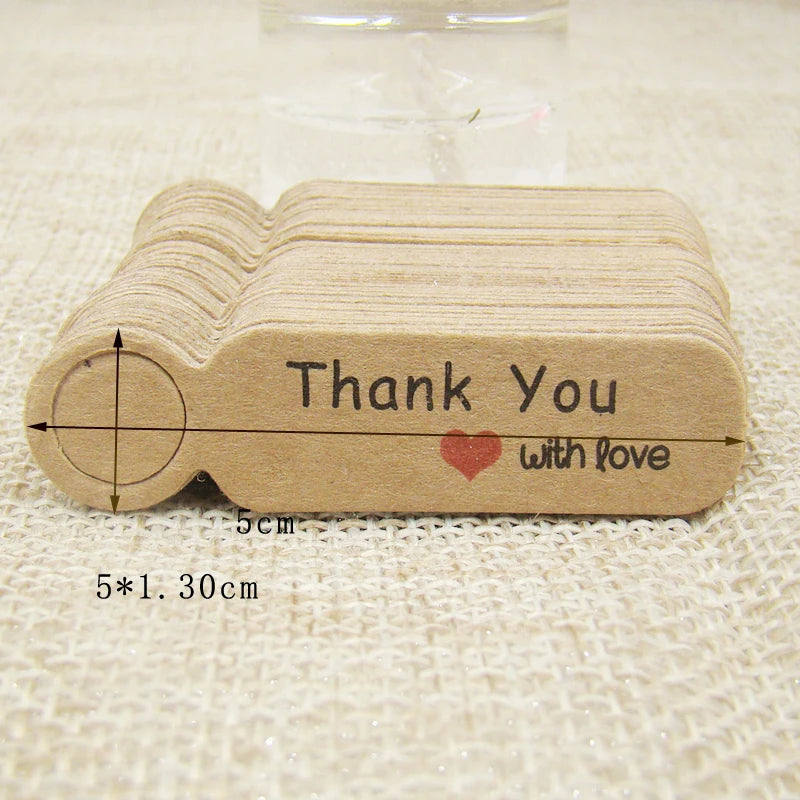 5*1.3cm cute shape kraft paper blank price label tag 100pcs +100pcs hemp string for production price tag description