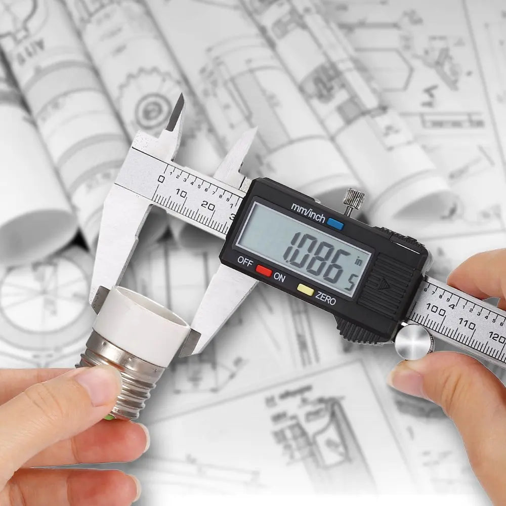 ESPLB Stainless Steel Caliper Electronic LCD Digital Vernier Scale Caliper 6 inch 6'' 150mm Measuring Tool Calipers