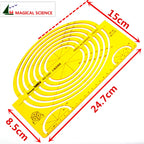 Large oval template big ellipse drawing ruler plastic Semi-elliptical templates for students Flexible JSH4352