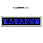 Custom Embroidered Name Patch 110MM Wide Biker Motorcycle Badge Tag Vest Personalized