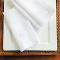 6 Pieces White Hemstitch Napkins Cocktail Napkin For Party Wedding Lace Napkin Table Cloth Linen Napkins Cotton Napkin