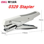 Deli 0329 Manual Plier Stapler Hand-Held Type 20 Sheets Capacity 80g Metal Effort-Saving Stapler for Office And School Supplies