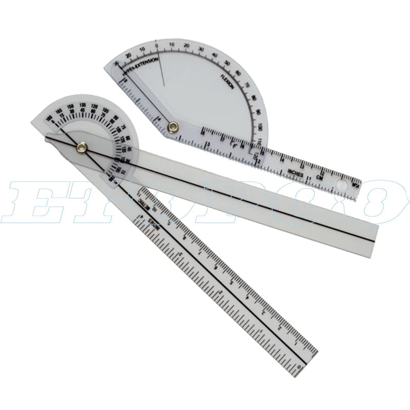 6pcs/set 5pcs 3pcs/set Protractors Multi-Ruler Spinal Finger Goniometer Angle Medical Spinal Ruler 180/360 Degree Measuring Tool