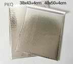 50Pcs/Lot 11x13cm Sliver Aluminum Bubble Shipping Bag Padded Envelopes Bubble Mailer Bag Aluminum Foil Gift Bag Packing Wrap