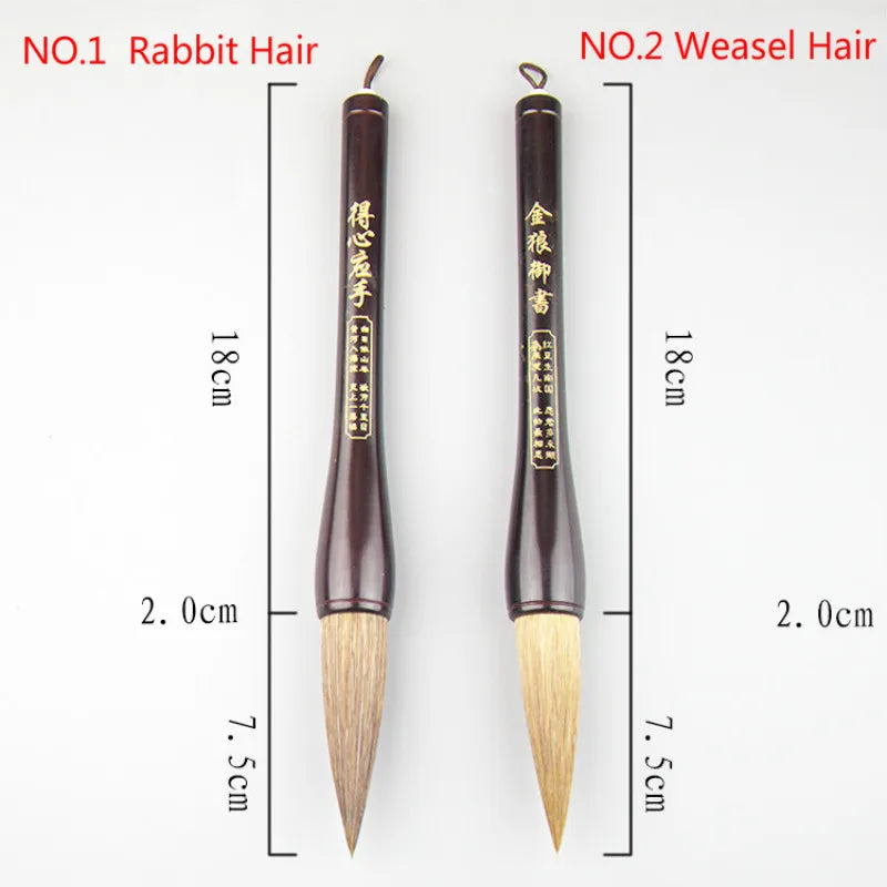 Authentic Chinese Traditional Calligraphy Brush Pen Hopper-shaped Brushes for Couplets Rabbit Mixed Hair Chinese Painting Brush