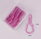 10pcs/lot Pink Series Kawaii Animal Cat Heart Shape Paper Clip Metal Bookmark Decorative Memo Clips Stationery