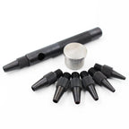 QJH Leather Hole Punch Removable Round Belt Punch Hole Screw Punch Leather Tools 2.0/2.5/3.0/3.5/4.0/4.5/5.0mm