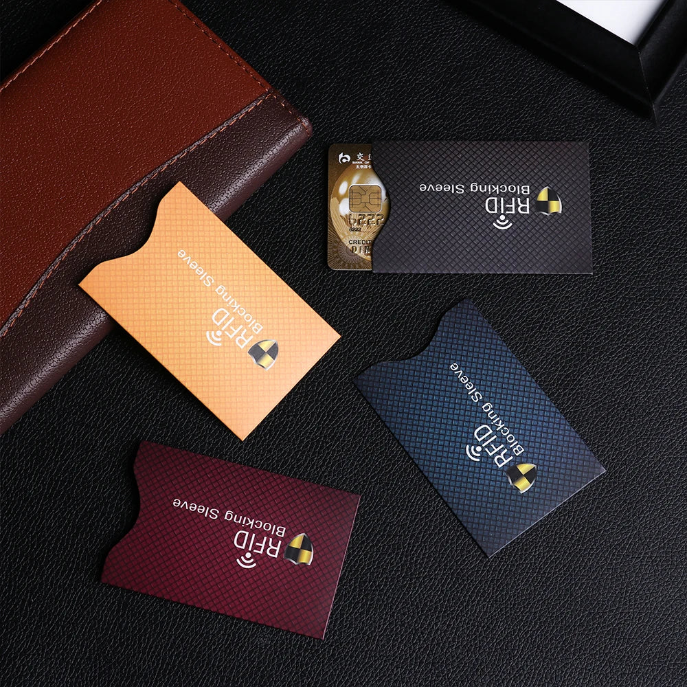 5Pcs Anti Theft for RFID Credit Card Protector Blocking Cardholder Sleeve Skin Case Covers Protection Bank Card Case New