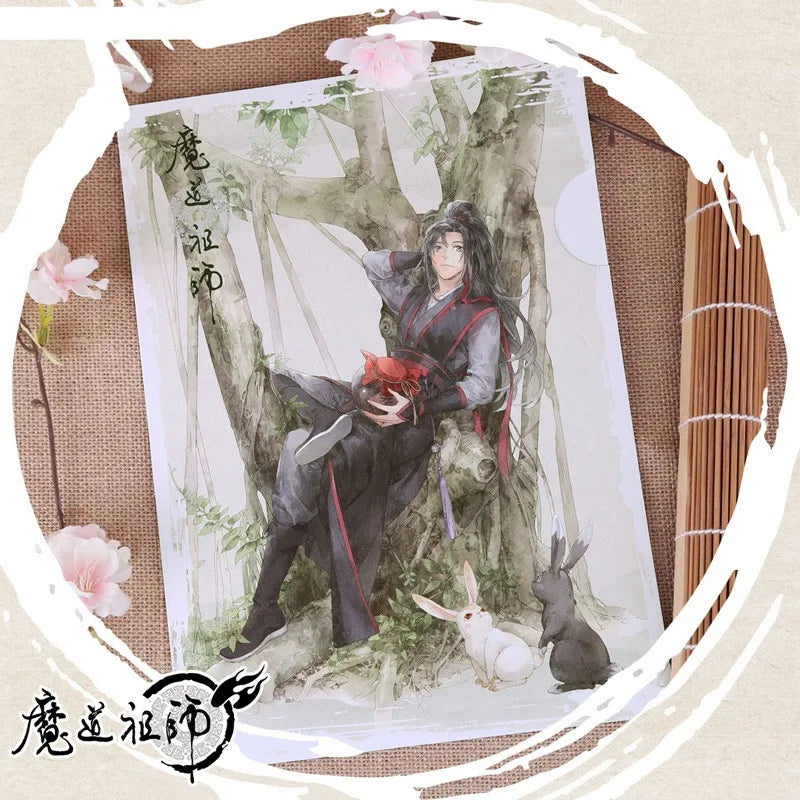 New Grandmaster Of Demonic Cultivation A4 Folder Wei Wuxian, Lan Wangji Comic Characters Paper Folder Cosplay Gift
