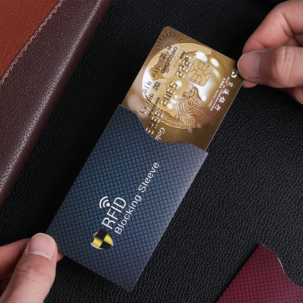 5Pcs Anti Theft for RFID Credit Card Protector Blocking Cardholder Sleeve Skin Case Covers Protection Bank Card Case New