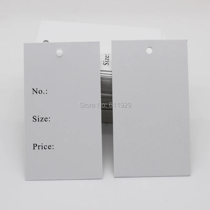 Free Shipping Stock Clothing Price Hang Tag/Garment Size Tag/Clothing Printed Label/Custom Clothing Paper Hang Tag 200 Pcs a Lot