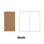 1PC Refillable Paper Traveler's Notebook Filler Papers Journal Dairy Inserts Refill leather notebook blank line kraft